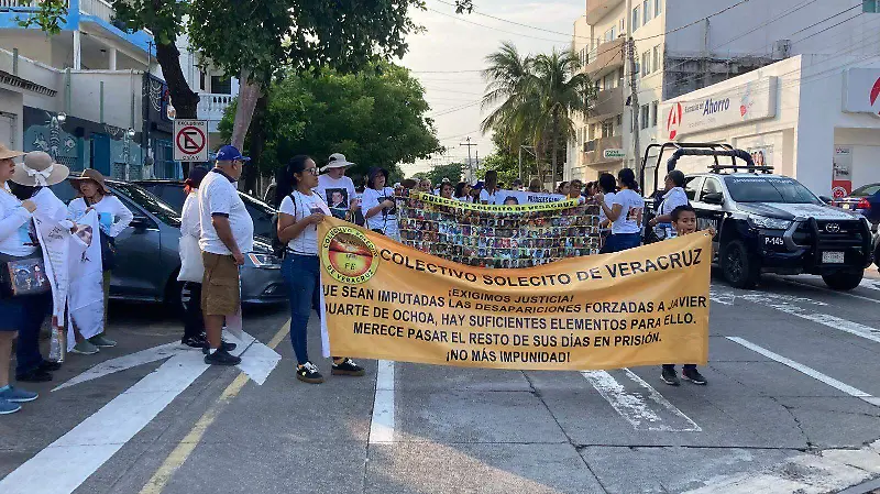 Marcha Colectivo Solecito en Veracruz 